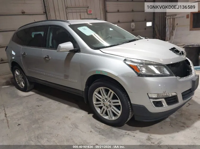 1GNKVGKD0EJ136589 2014 Chevrolet Traverse 1Lt