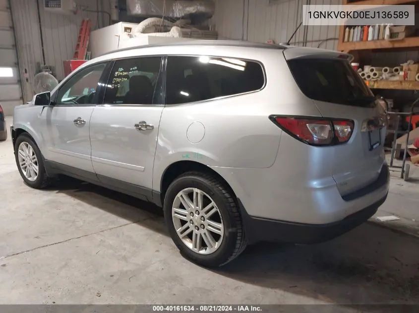 1GNKVGKD0EJ136589 2014 Chevrolet Traverse 1Lt