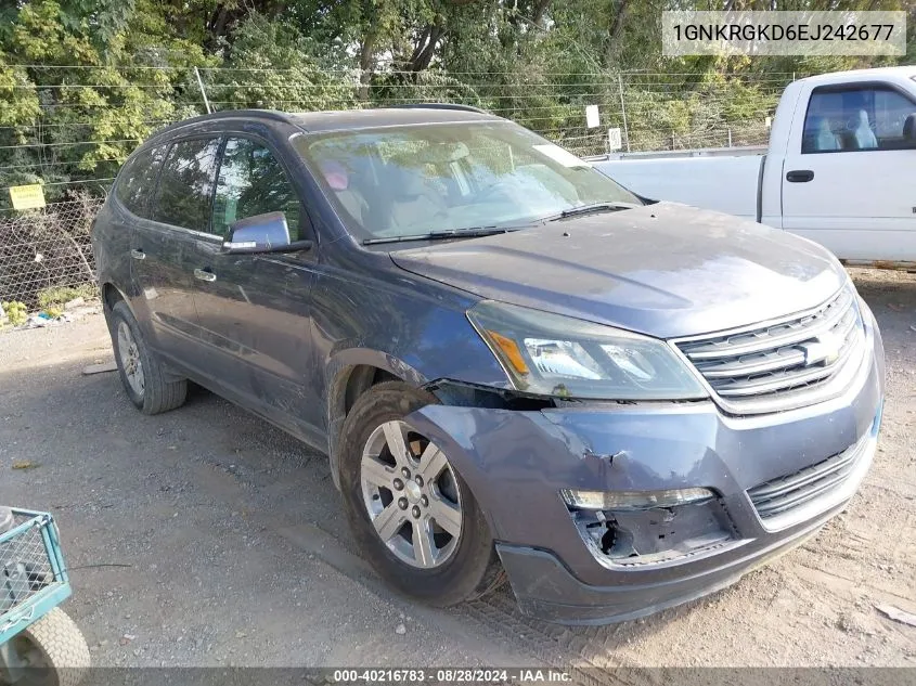 2014 Chevrolet Traverse 1Lt VIN: 1GNKRGKD6EJ242677 Lot: 40216783