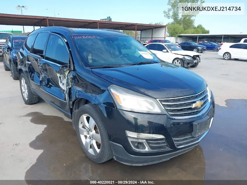 2014 Chevrolet Traverse Ltz VIN: 1GNKRJKDXEJ214734 Lot: 40220021