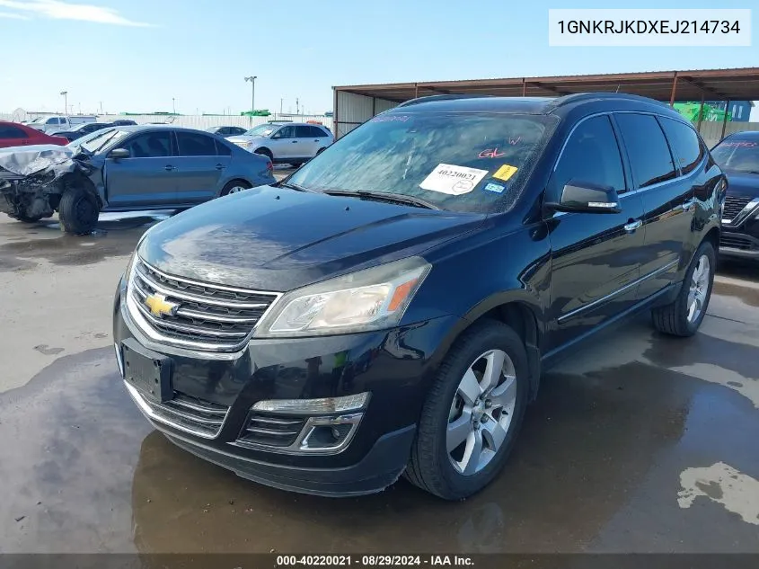 1GNKRJKDXEJ214734 2014 Chevrolet Traverse Ltz