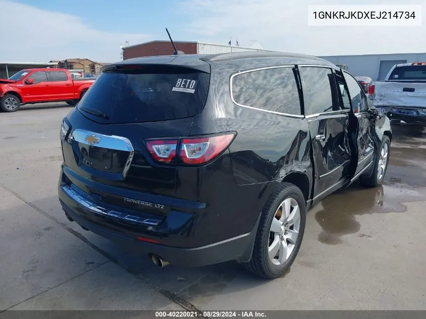 1GNKRJKDXEJ214734 2014 Chevrolet Traverse Ltz