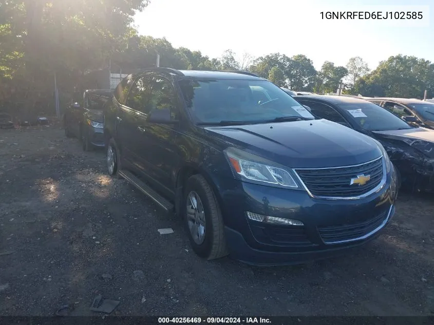 1GNKRFED6EJ102585 2014 Chevrolet Traverse Ls