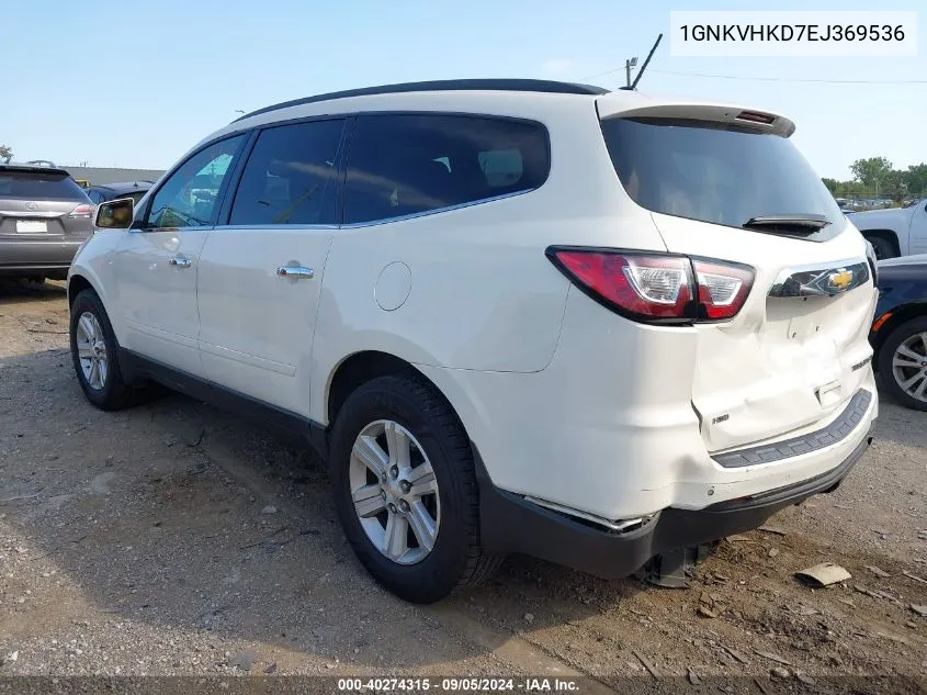 2014 Chevrolet Traverse 2Lt VIN: 1GNKVHKD7EJ369536 Lot: 40274315