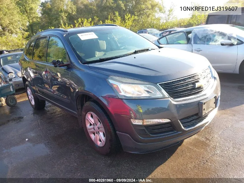 2014 Chevrolet Traverse Ls VIN: 1GNKRFED1EJ319607 Lot: 40281960