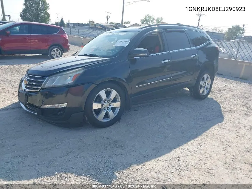 2014 Chevrolet Traverse Ltz VIN: 1GNKRJKD8EJ290923 Lot: 40377848