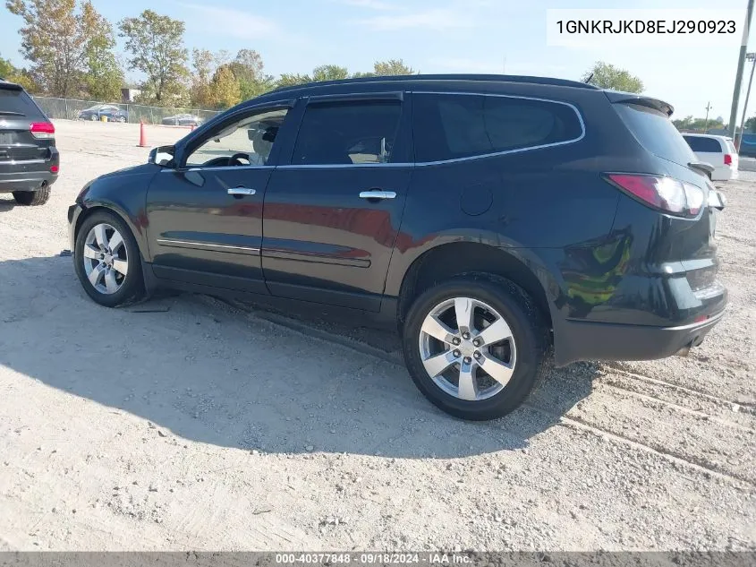 2014 Chevrolet Traverse Ltz VIN: 1GNKRJKD8EJ290923 Lot: 40377848