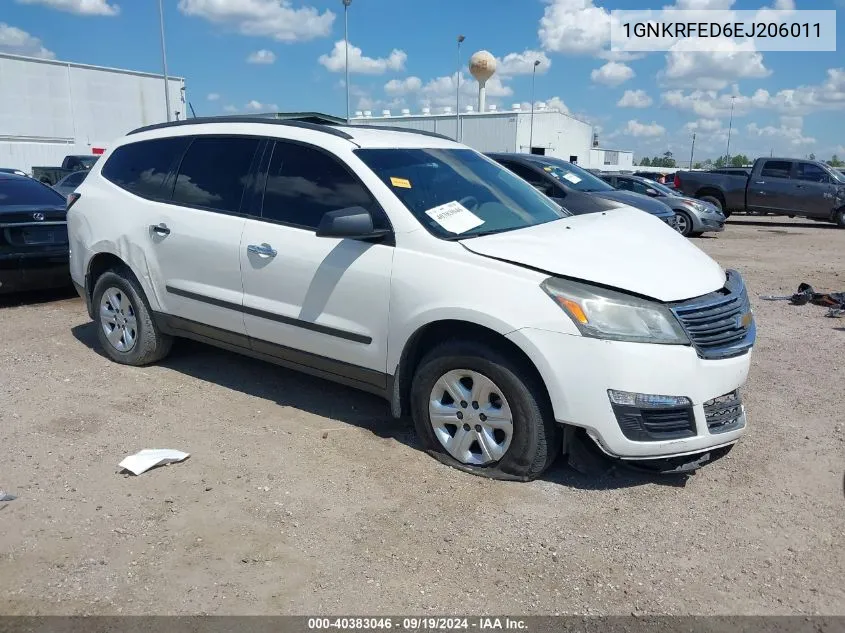 1GNKRFED6EJ206011 2014 Chevrolet Traverse Ls