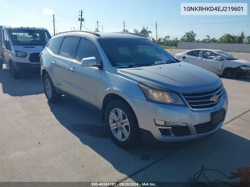 2014 Chevrolet Traverse 2Lt VIN: 1GNKRHKD4EJ219601 Lot: 40383191