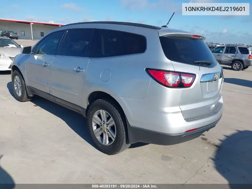 2014 Chevrolet Traverse 2Lt VIN: 1GNKRHKD4EJ219601 Lot: 40383191