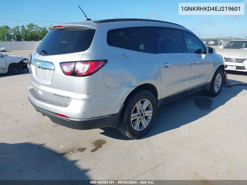 2014 Chevrolet Traverse 2Lt VIN: 1GNKRHKD4EJ219601 Lot: 40383191