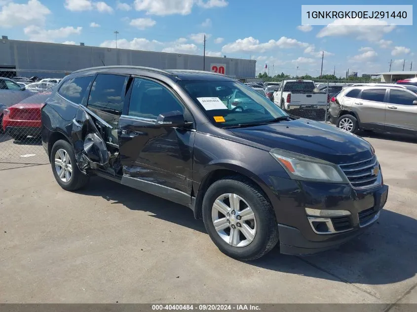 2014 Chevrolet Traverse 1Lt VIN: 1GNKRGKD0EJ291440 Lot: 40400484