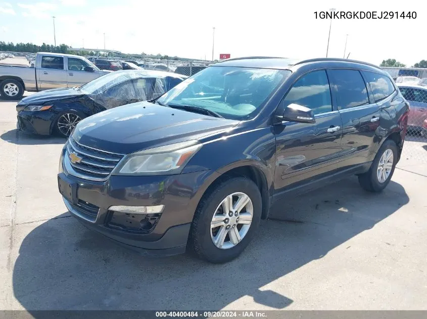 2014 Chevrolet Traverse 1Lt VIN: 1GNKRGKD0EJ291440 Lot: 40400484