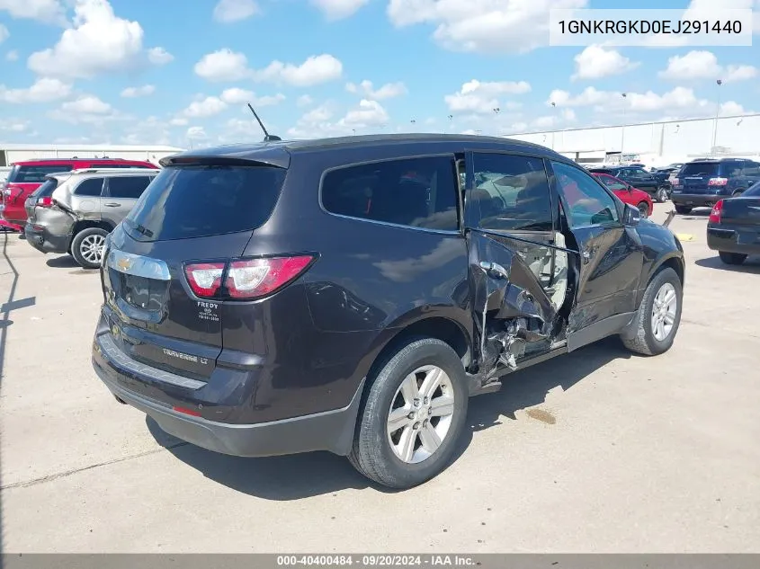 2014 Chevrolet Traverse 1Lt VIN: 1GNKRGKD0EJ291440 Lot: 40400484