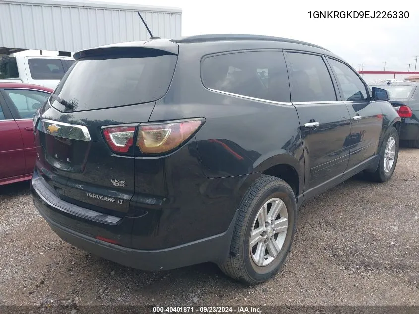 2014 Chevrolet Traverse Lt VIN: 1GNKRGKD9EJ226330 Lot: 40401871