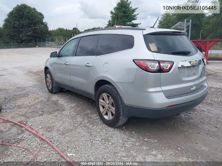 1GNKRHKD5EJ105445 2014 Chevrolet Traverse 2Lt