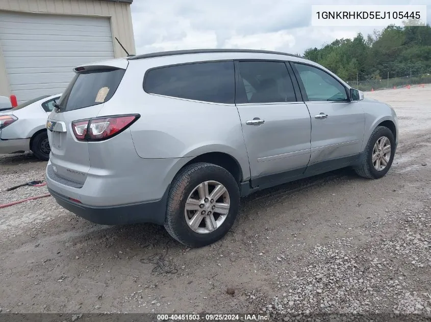 1GNKRHKD5EJ105445 2014 Chevrolet Traverse 2Lt