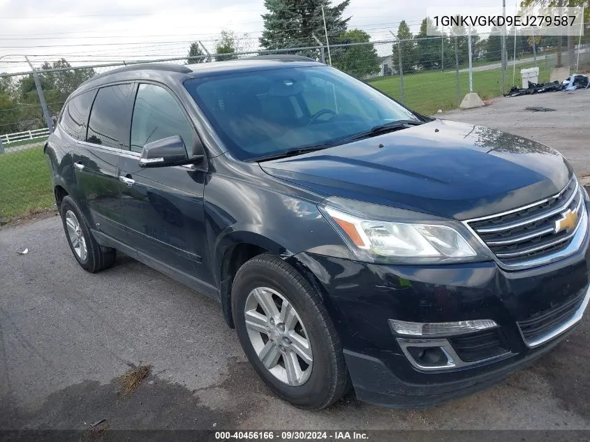 2014 Chevrolet Traverse Lt VIN: 1GNKVGKD9EJ279587 Lot: 40456166