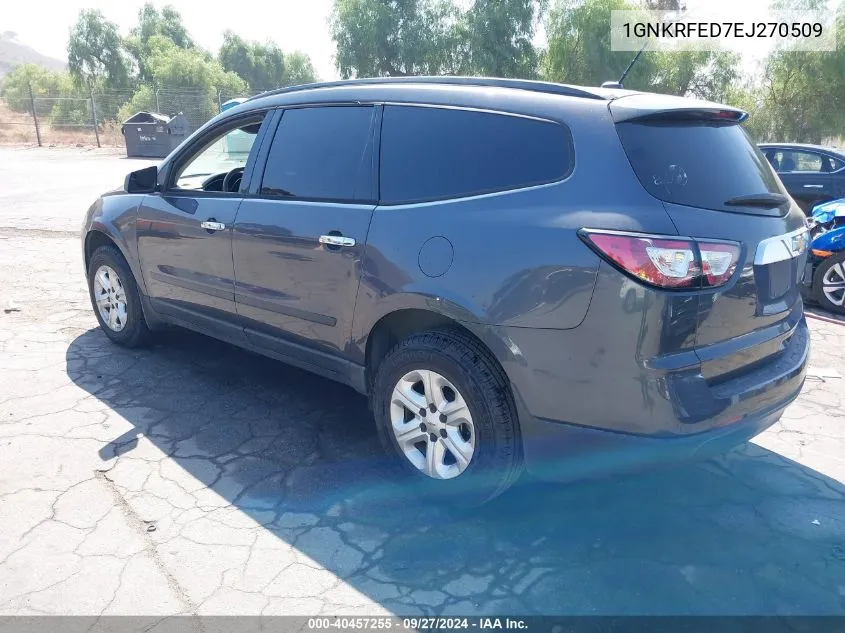 1GNKRFED7EJ270509 2014 Chevrolet Traverse Ls