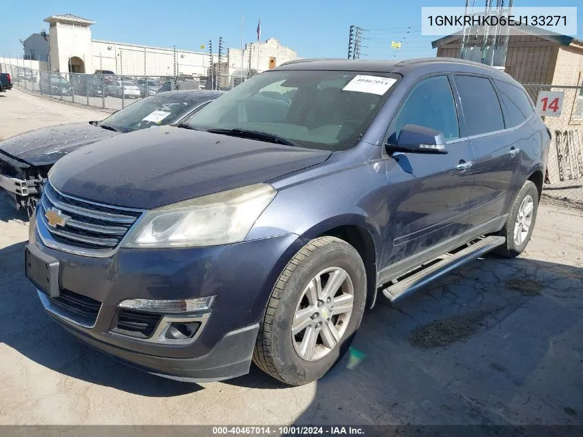 2014 Chevrolet Traverse Lt VIN: 1GNKRHKD6EJ133271 Lot: 40467014