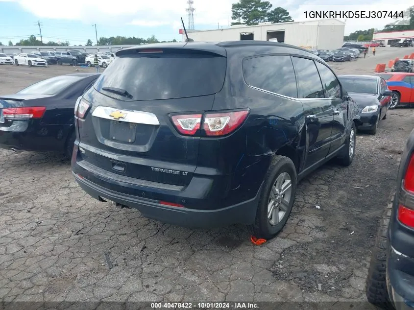 2014 Chevrolet Traverse Lt VIN: 1GNKRHKD5EJ307444 Lot: 40478422