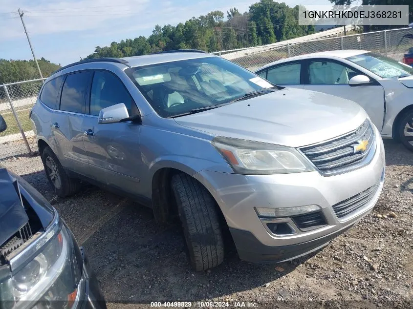 2014 Chevrolet Traverse Lt VIN: 1GNKRHKD0EJ368281 Lot: 40499829