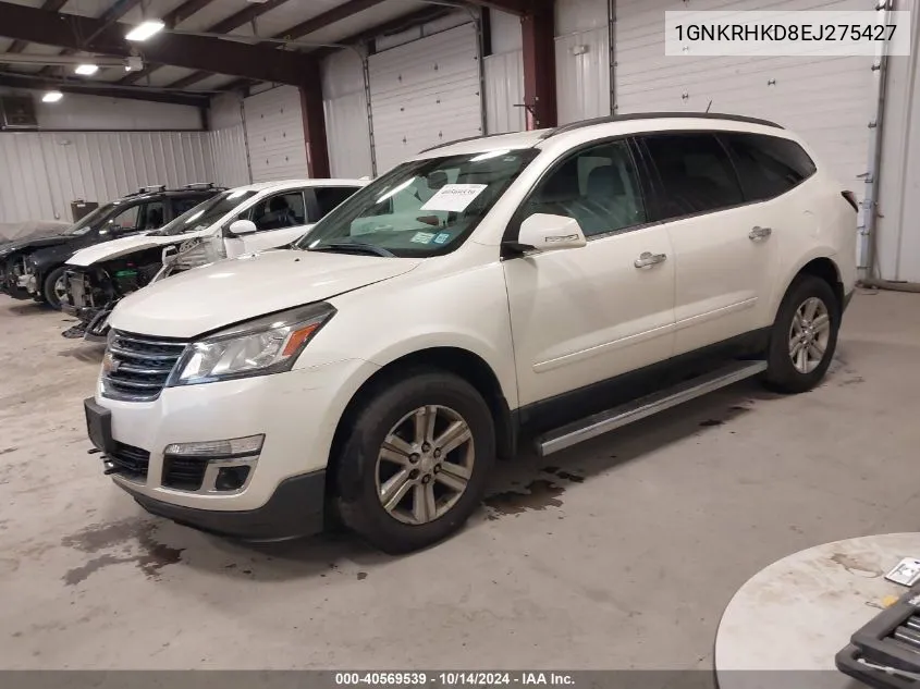 2014 Chevrolet Traverse Lt VIN: 1GNKRHKD8EJ275427 Lot: 40569539