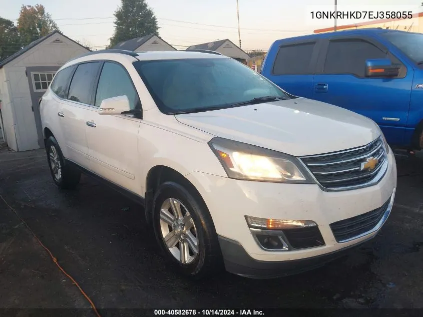 2014 Chevrolet Traverse 2Lt VIN: 1GNKRHKD7EJ358055 Lot: 40582678