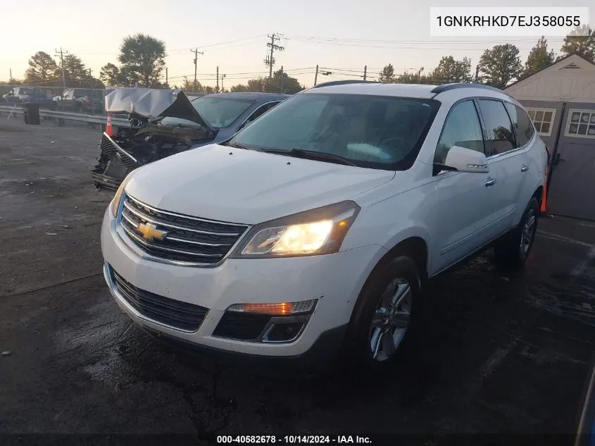 2014 Chevrolet Traverse 2Lt VIN: 1GNKRHKD7EJ358055 Lot: 40582678