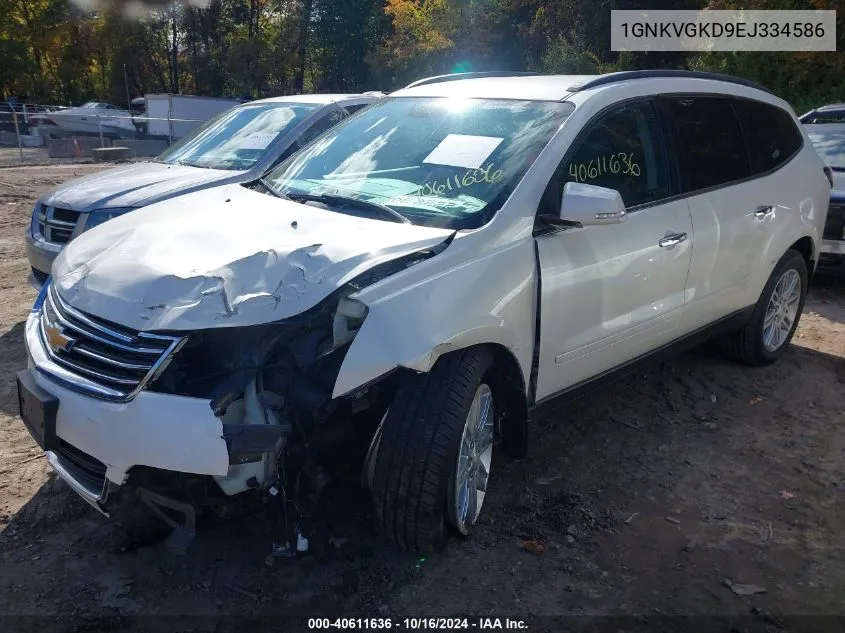 2014 Chevrolet Traverse 1Lt VIN: 1GNKVGKD9EJ334586 Lot: 40611636