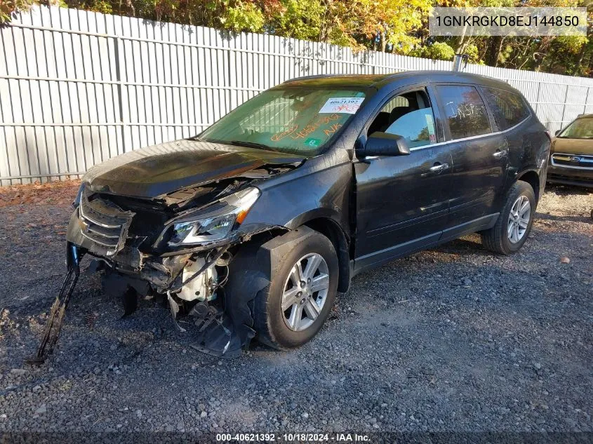 2014 Chevrolet Traverse 1Lt VIN: 1GNKRGKD8EJ144850 Lot: 40621392