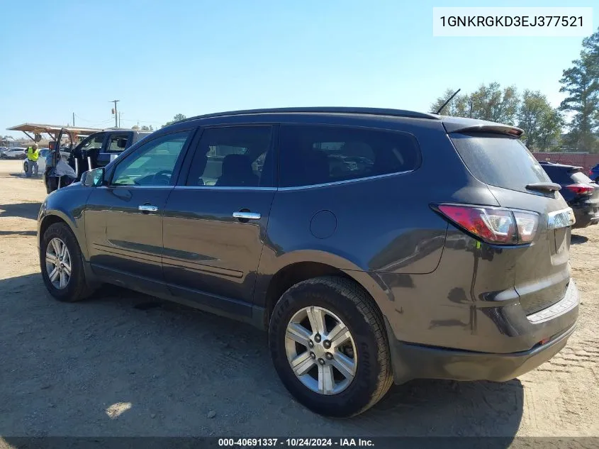 1GNKRGKD3EJ377521 2014 Chevrolet Traverse 1Lt