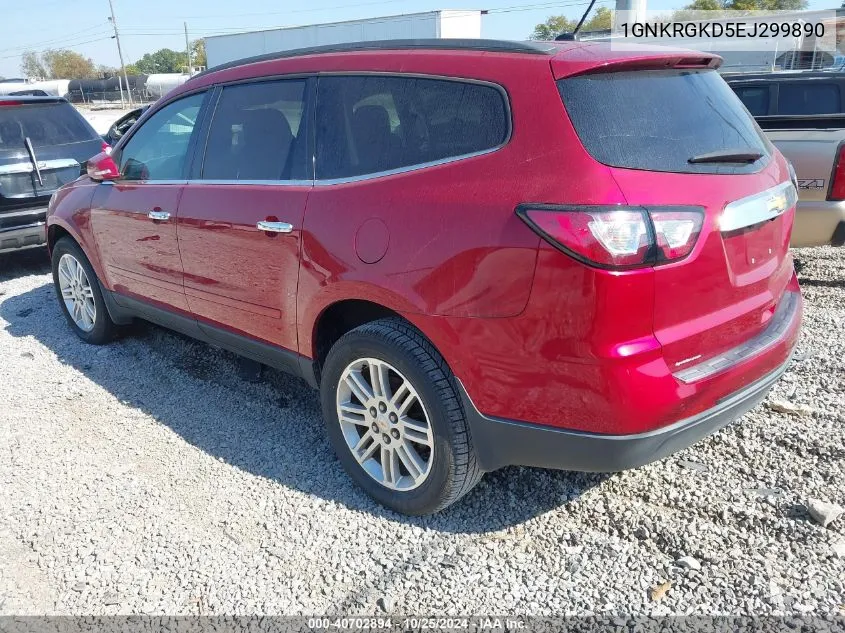 2014 Chevrolet Traverse 1Lt VIN: 1GNKRGKD5EJ299890 Lot: 40702894