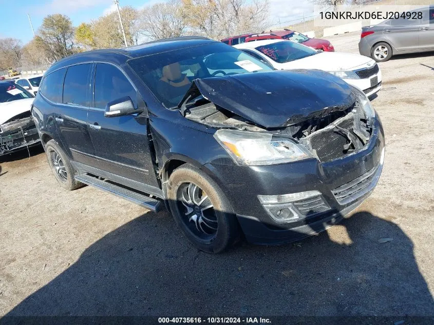 2014 Chevrolet Traverse Ltz VIN: 1GNKRJKD6EJ204928 Lot: 40735616