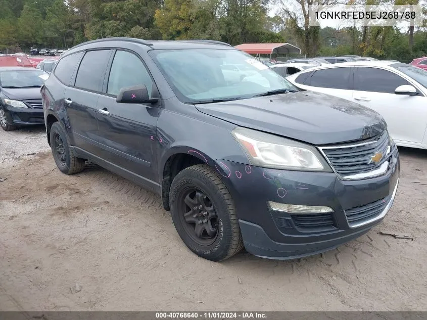 2014 Chevrolet Traverse Ls VIN: 1GNKRFED5EJ268788 Lot: 40768640