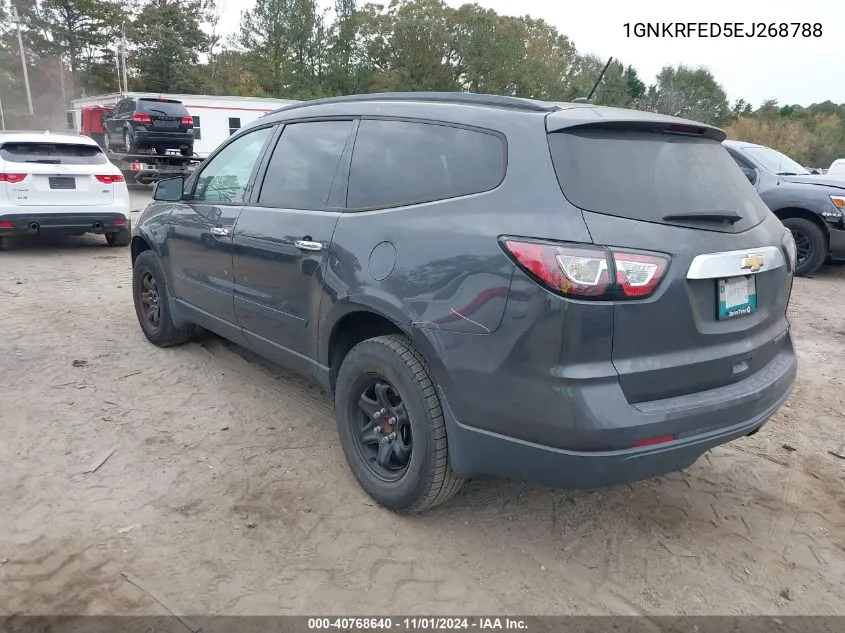 2014 Chevrolet Traverse Ls VIN: 1GNKRFED5EJ268788 Lot: 40768640