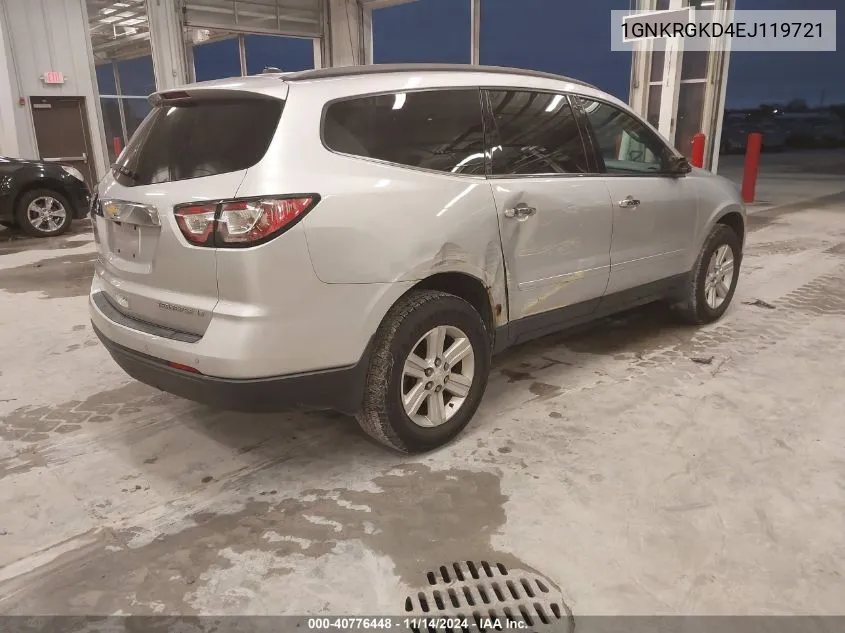 2014 Chevrolet Traverse 1Lt VIN: 1GNKRGKD4EJ119721 Lot: 40776448