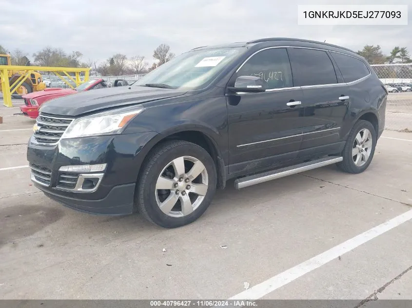 2014 Chevrolet Traverse Ltz VIN: 1GNKRJKD5EJ277093 Lot: 40796427