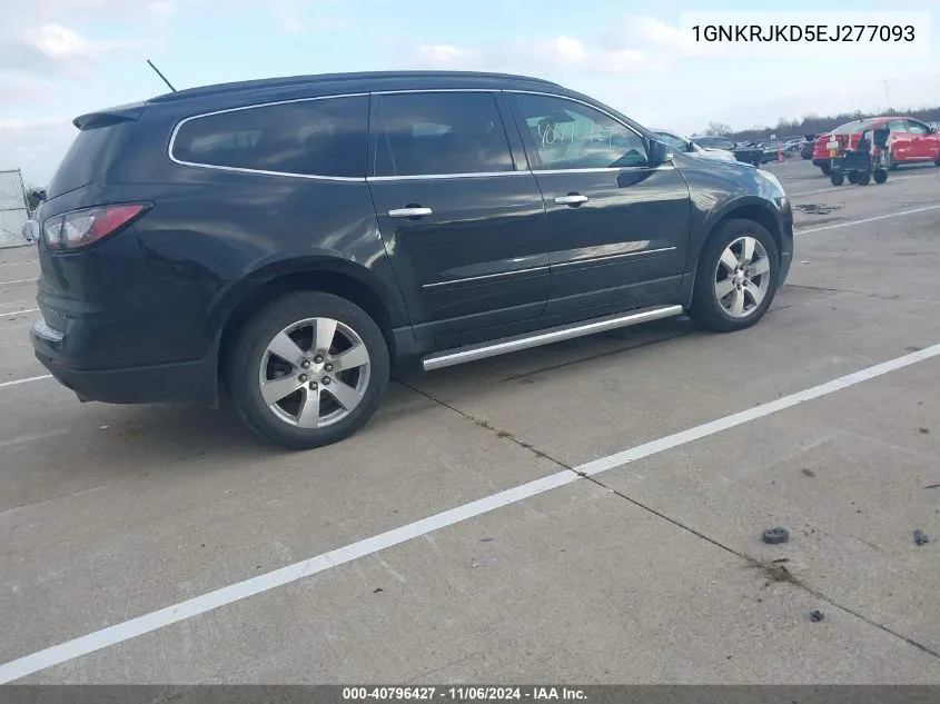 2014 Chevrolet Traverse Ltz VIN: 1GNKRJKD5EJ277093 Lot: 40796427