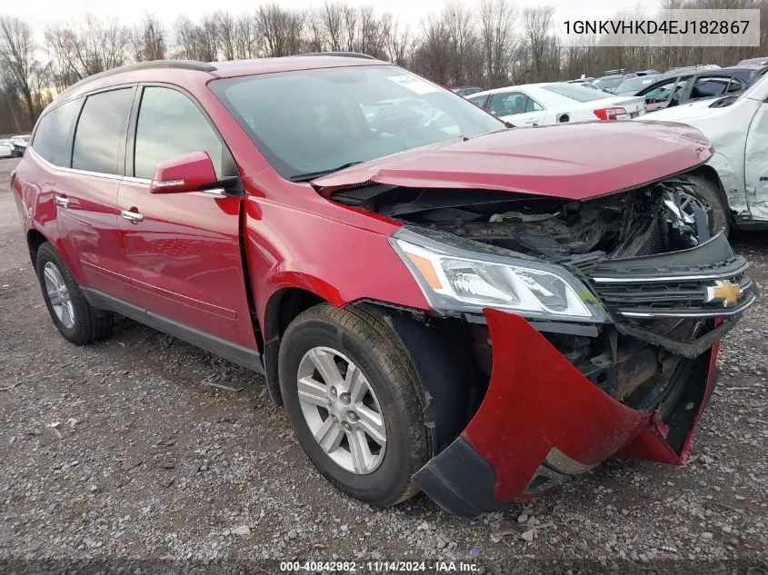 2014 Chevrolet Traverse 2Lt VIN: 1GNKVHKD4EJ182867 Lot: 40842982