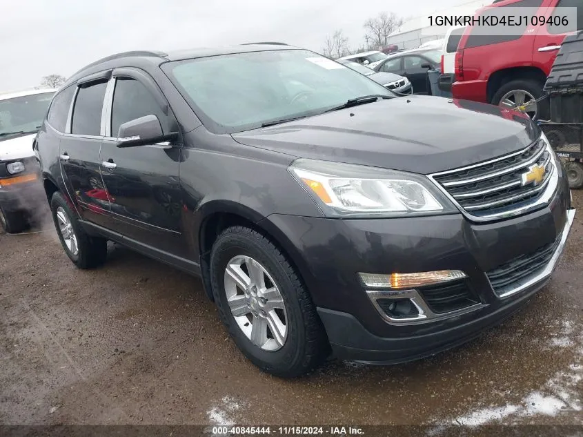 2014 Chevrolet Traverse 2Lt VIN: 1GNKRHKD4EJ109406 Lot: 40845444