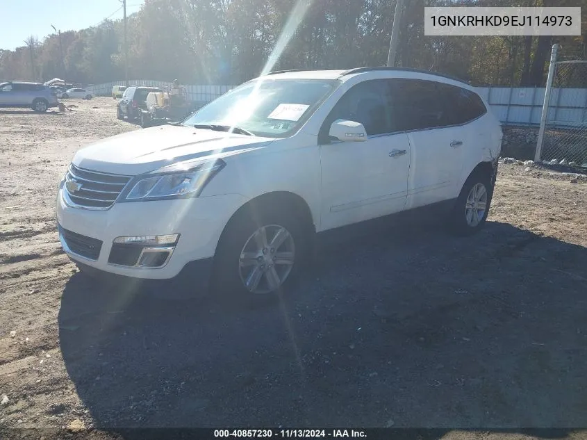 2014 Chevrolet Traverse 2Lt VIN: 1GNKRHKD9EJ114973 Lot: 40857230