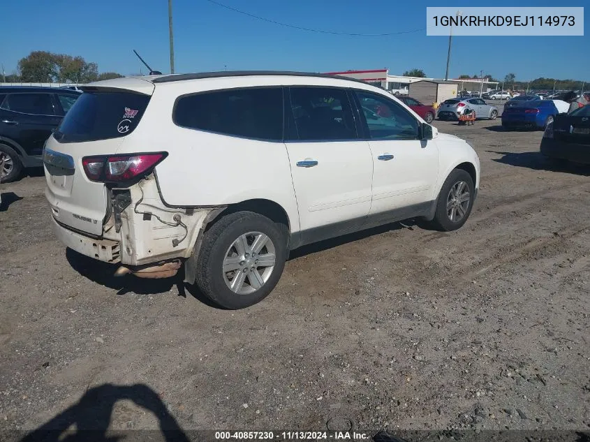 2014 Chevrolet Traverse 2Lt VIN: 1GNKRHKD9EJ114973 Lot: 40857230