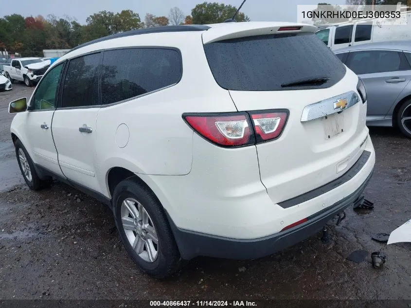 2014 Chevrolet Traverse 2Lt VIN: 1GNKRHKD0EJ300353 Lot: 40866437