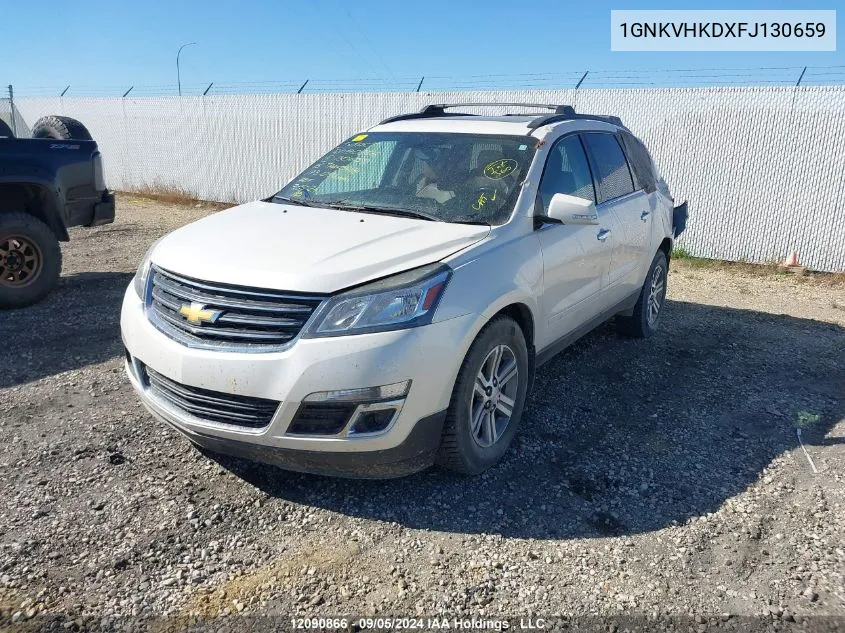 2015 Chevrolet Traverse VIN: 1GNKVHKDXFJ130659 Lot: 12090866