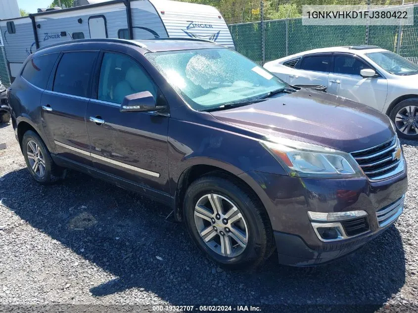 2015 Chevrolet Traverse 2Lt VIN: 1GNKVHKD1FJ380422 Lot: 39322707