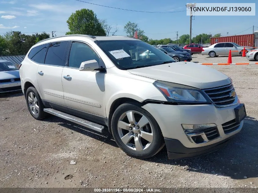 2015 Chevrolet Traverse Ltz VIN: 1GNKVJKD6FJ139060 Lot: 39381194