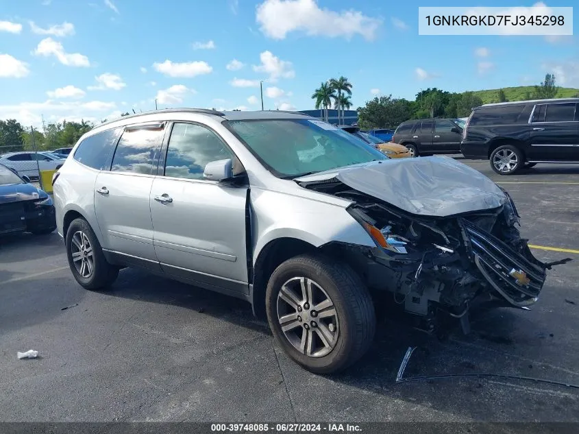 1GNKRGKD7FJ345298 2015 Chevrolet Traverse 1Lt