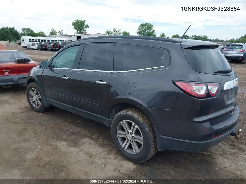 2015 Chevrolet Traverse 1Lt VIN: 1GNKRGKD3FJ328854 Lot: 39782544