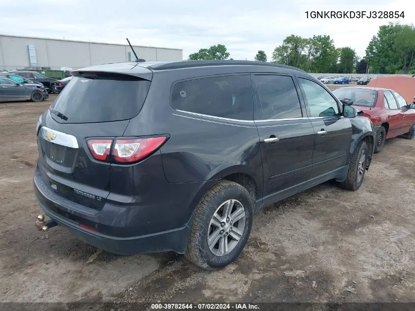 2015 Chevrolet Traverse 1Lt VIN: 1GNKRGKD3FJ328854 Lot: 39782544